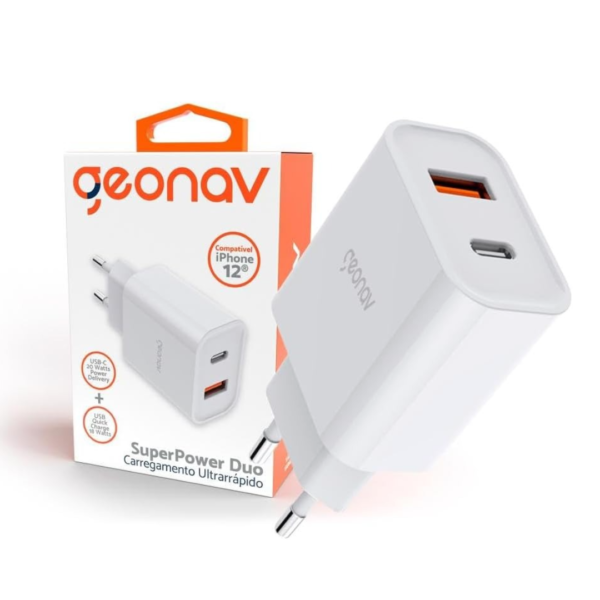 Geonav Carregador Universal Ultra Rápido, 18W